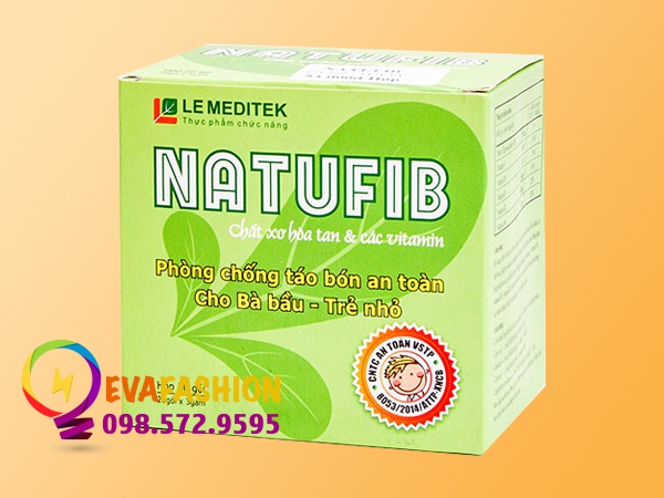 Natufib là một dạng cốm hòa tan được sử dụng cho trẻ em, phụ nữ có thai và cho con bú