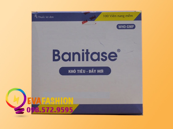 Thuốc Banitase được bào chế ở dạng viên nang mềm với hoạt chất chính là Simethicone
