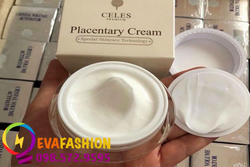 Hình ảnh kem dưỡng trắng da trị nám Celes Premium Placentary Cream 