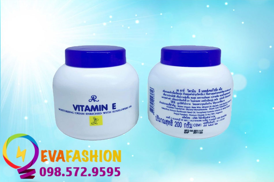 Hình ảnh kem dưỡng ẩm body trắng da Vitamin E ARON