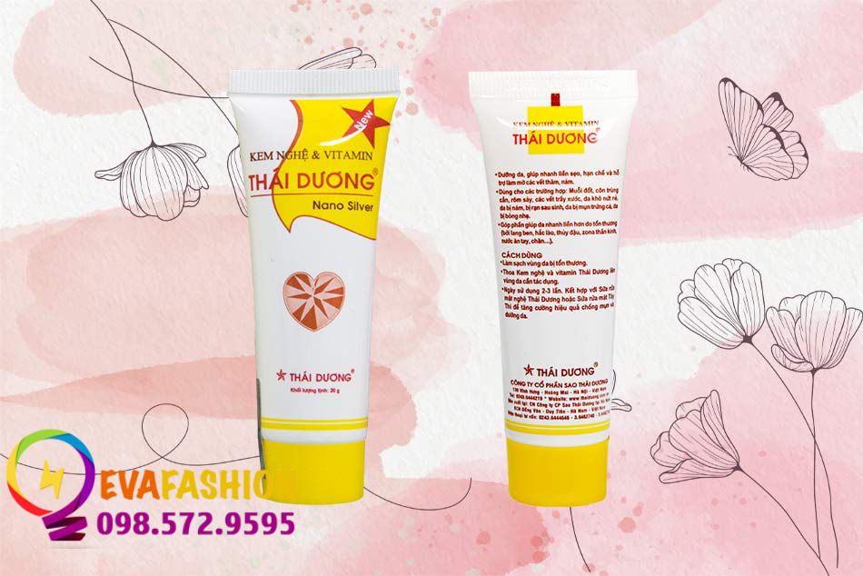 Mặt trước và sau của Tuýp Kem nghệ Thái Dương
