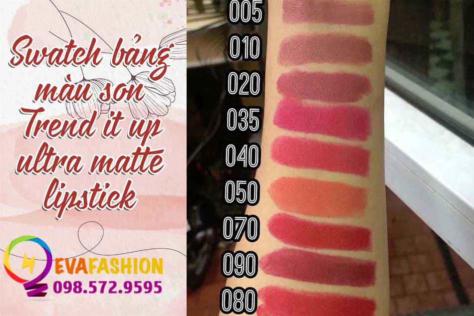 Swatch Son Trend IT UP Ultra Matte Lipstick