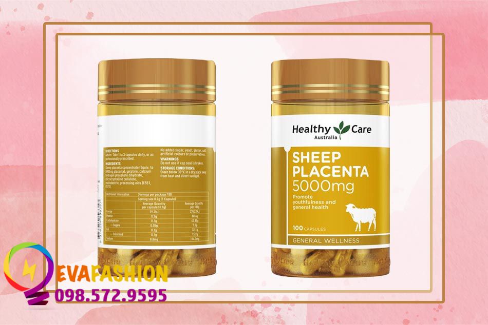 Phân biệt thật - giả Healthy Care Sheep Placenta