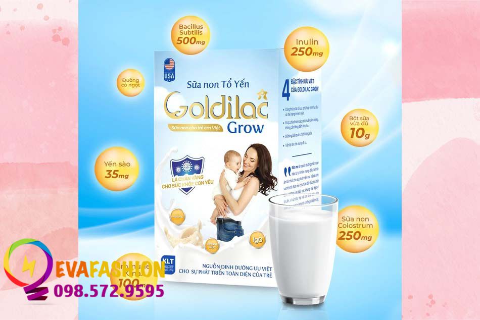 Thành phần trong Sữa non Goldilac Grow có tác dụng gì?