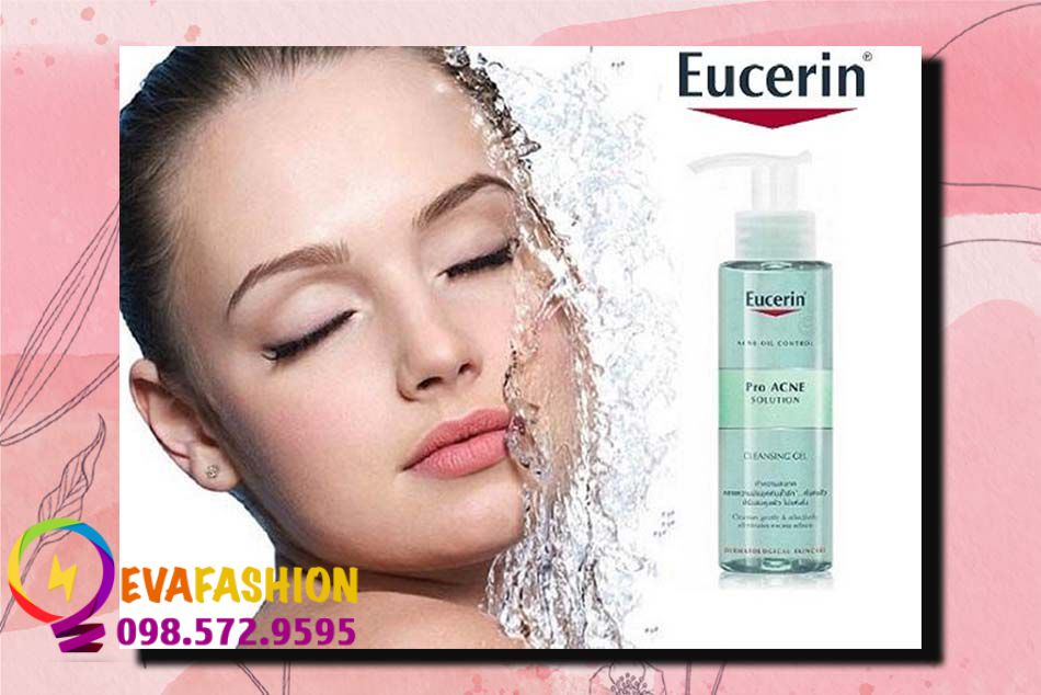Sữa rửa mặt Eucerin Pro Acne Solution Cleansing Gel cho da dầu mụn