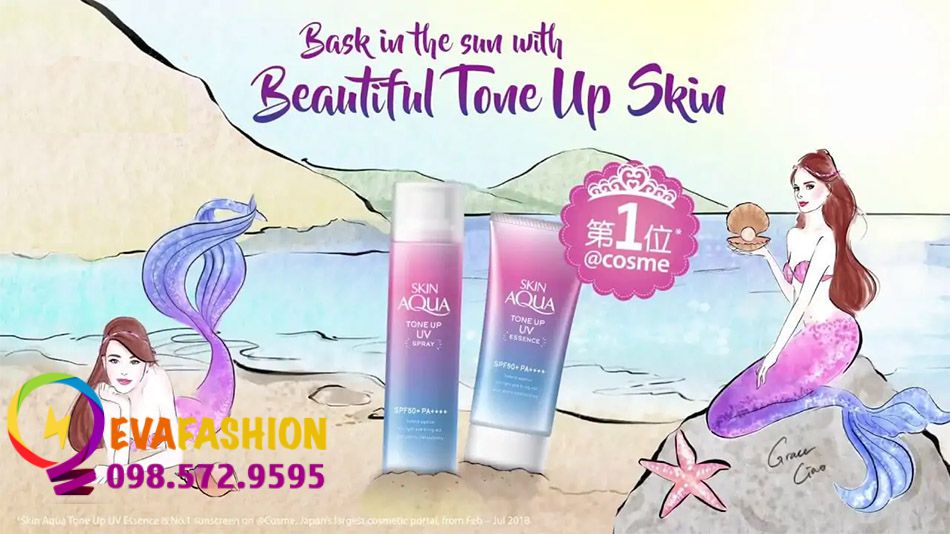 Kem chống nắng nâng tone Skin Aqua Tone Up UV Essence