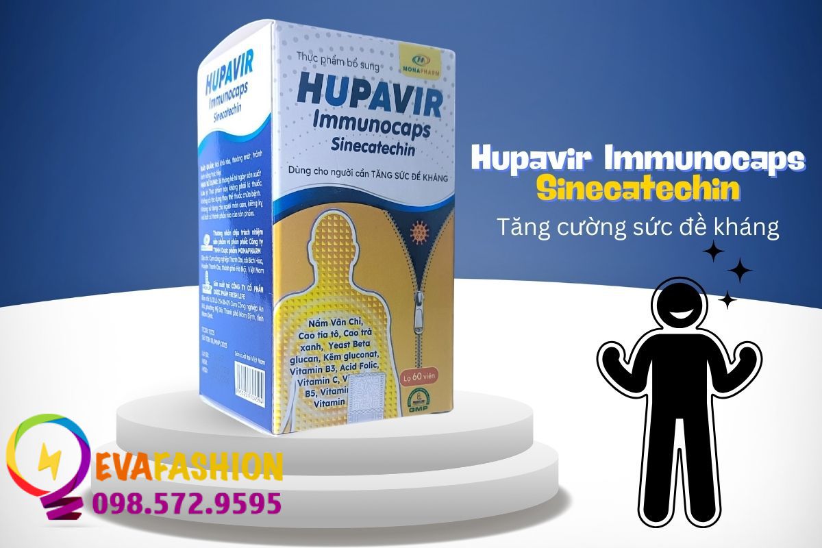 Hupavir Immunocaps Sinecatechin giúp tăng cường miễn dịch hiệu quả